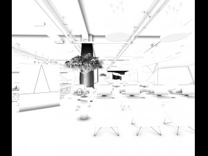 office meeting room reception hall 45 3D Model