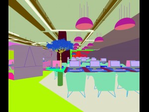 office meeting room reception hall 45 3D Model