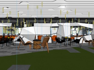 office meeting room reception hall 45 3D Model