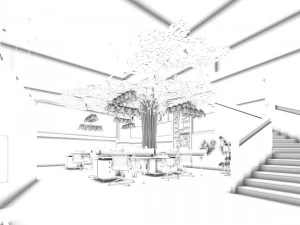 office meeting room reception hall 46 3D Model