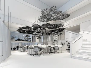 office meeting room reception hall 46 3D Model