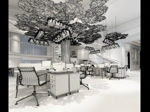 office meeting room reception hall 46 3D Model