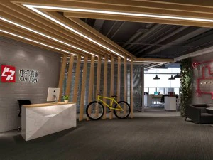 oficina sala de reuniones hall de recepci&oacute;n 48 Modelo 3D