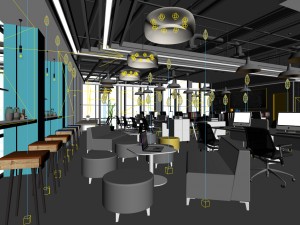 office meeting room reception hall 48 Model 3D