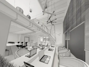 office meeting room reception hall 50 3D Model