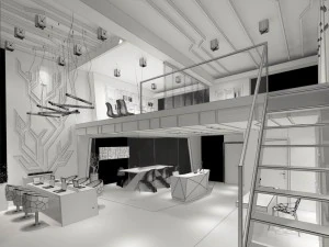 office meeting room reception hall 50 3D Model