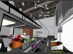 office meeting room reception hall 50 3D मॉडल