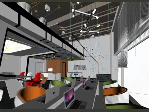 office meeting room reception hall 50 3D Model