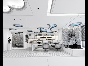 office meeting room reception hall 53 3Dモデル