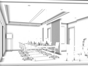 office meeting room reception hall 55 3D 模型