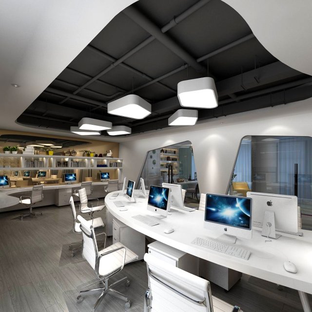 office meeting room reception hall 56 Modello 3D .c4d .max .obj .3ds .fbx .stl .blend 