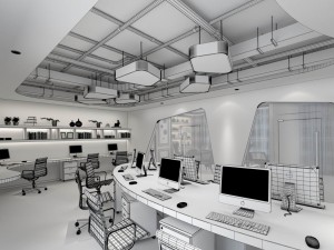 office meeting room reception hall 56 Modello 3D