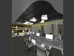 office meeting room reception hall 56 3D Model