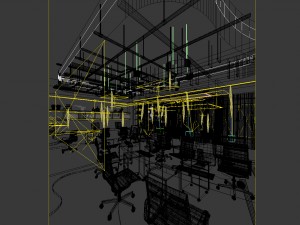 office meeting room reception hall 56 Modello 3D