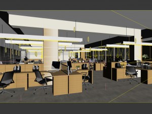 office meeting room reception hall 59 3D Model