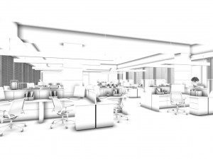 office meeting room reception hall 59 3D Model