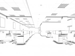 office meeting room reception hall 60 3D Model