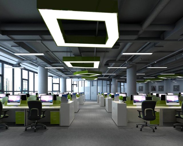 office meeting room reception hall 01 3D Модель .c4d .max .obj .3ds .fbx .stl .blend 