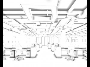 office meeting room reception hall 01 3D Модель