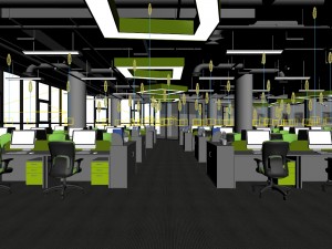 office meeting room reception hall 01 3D Модель
