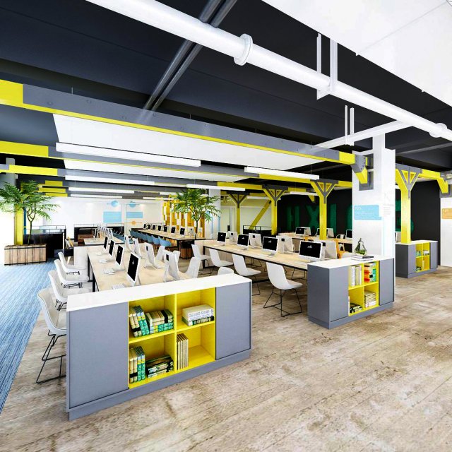 office meeting room reception hall 02 Modelo 3D .c4d .max .obj .3ds .fbx .stl .blend 