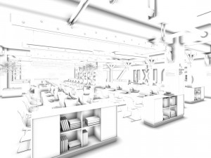 office meeting room reception hall 02 Modelo 3D