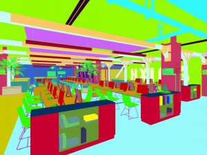 office meeting room reception hall 02 Modelo 3D