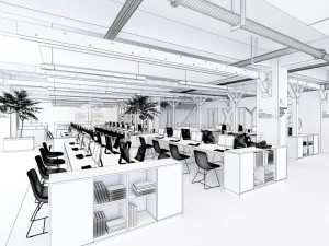 office meeting room reception hall 02 3D Model