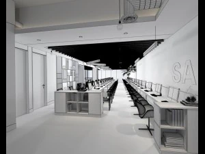 office meeting room reception hall 03 3D Model