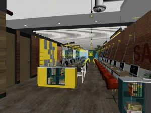 office meeting room reception hall 03 3D Model