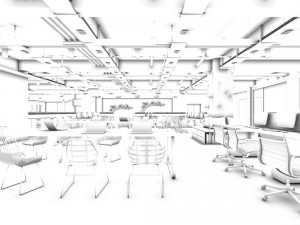 office meeting room reception hall 06 3D Model