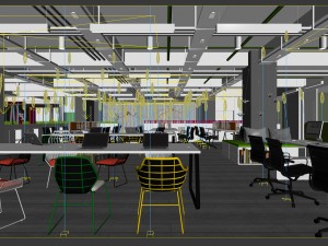 office meeting room reception hall 06 3D Model