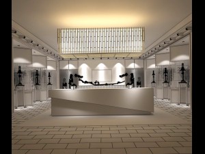 hotel reception hall design complete 07 Modello 3D