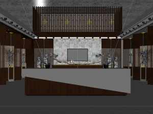 hotel reception hall design complete 07 3D Model