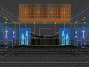 hotel reception hall design complete 07 3D Model