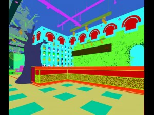 internet cafes arcade racing game 01 3D Model