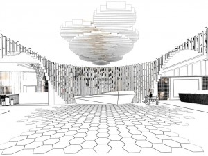 office meeting room reception hall 01 3D Model