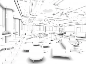 escrit&oacute;rio sala de reuni&atilde;o sala de recep&ccedil;&atilde;o 02 Modelo 3D