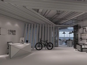 escrit&oacute;rio sala de reuni&atilde;o sala de recep&ccedil;&atilde;o 02 Modelo 3D