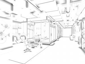 office meeting room reception hall 03 3D मॉडल