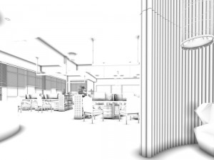 office meeting room reception hall 04 3Dモデル