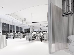 office meeting room reception hall 04 3Dモデル