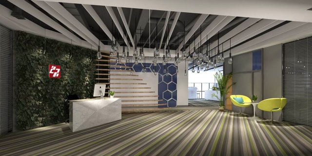 office meeting room reception hall 05 3D Model .c4d .max .obj .3ds .fbx .stl .blend 