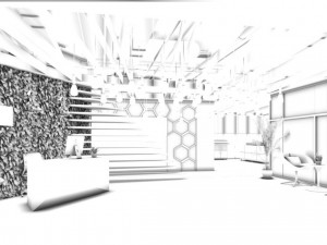office meeting room reception hall 05 3D Model