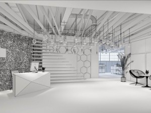 office meeting room reception hall 05 3D Model