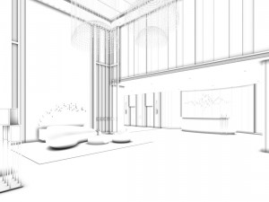 office meeting room reception hall 06 3D Model