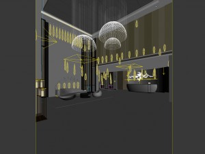 office meeting room reception hall 06 3D Model