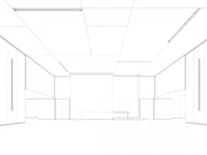 office meeting room reception hall 08 3D Model