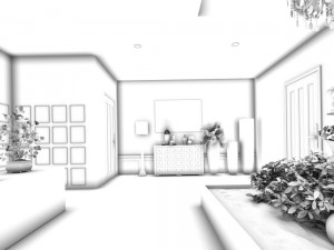 office meeting room reception hall 10 3D Модель