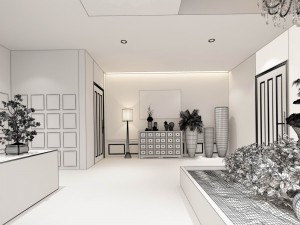 office meeting room reception hall 10 3D Модель